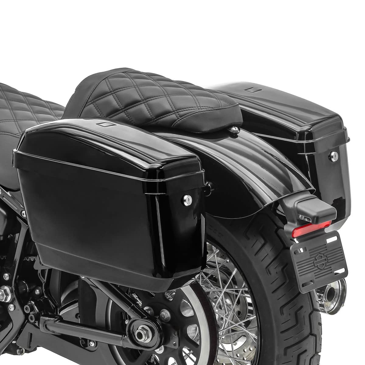 20L Hard Saddlebags for Cruiser & Sport Bikes - CB43358 Compatible Motorcycle Luggage | Perfect for Long Rides & Road Trips