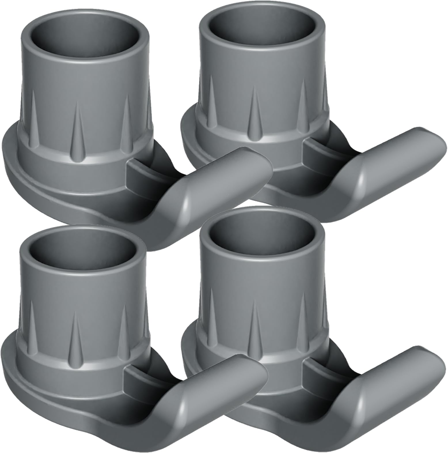 Upgraded Walker Ski Glides for Seniors - 4 Pack (1 1/8 Inch) | Folding Walker Accessories, Sliders & Gliders for Back Legs | Non-Slip Walker Feet Pads | Drive Rollator Replacement Parts | Ideal for Indoor/Outdoor Mobility Assistance & Elderly Care
