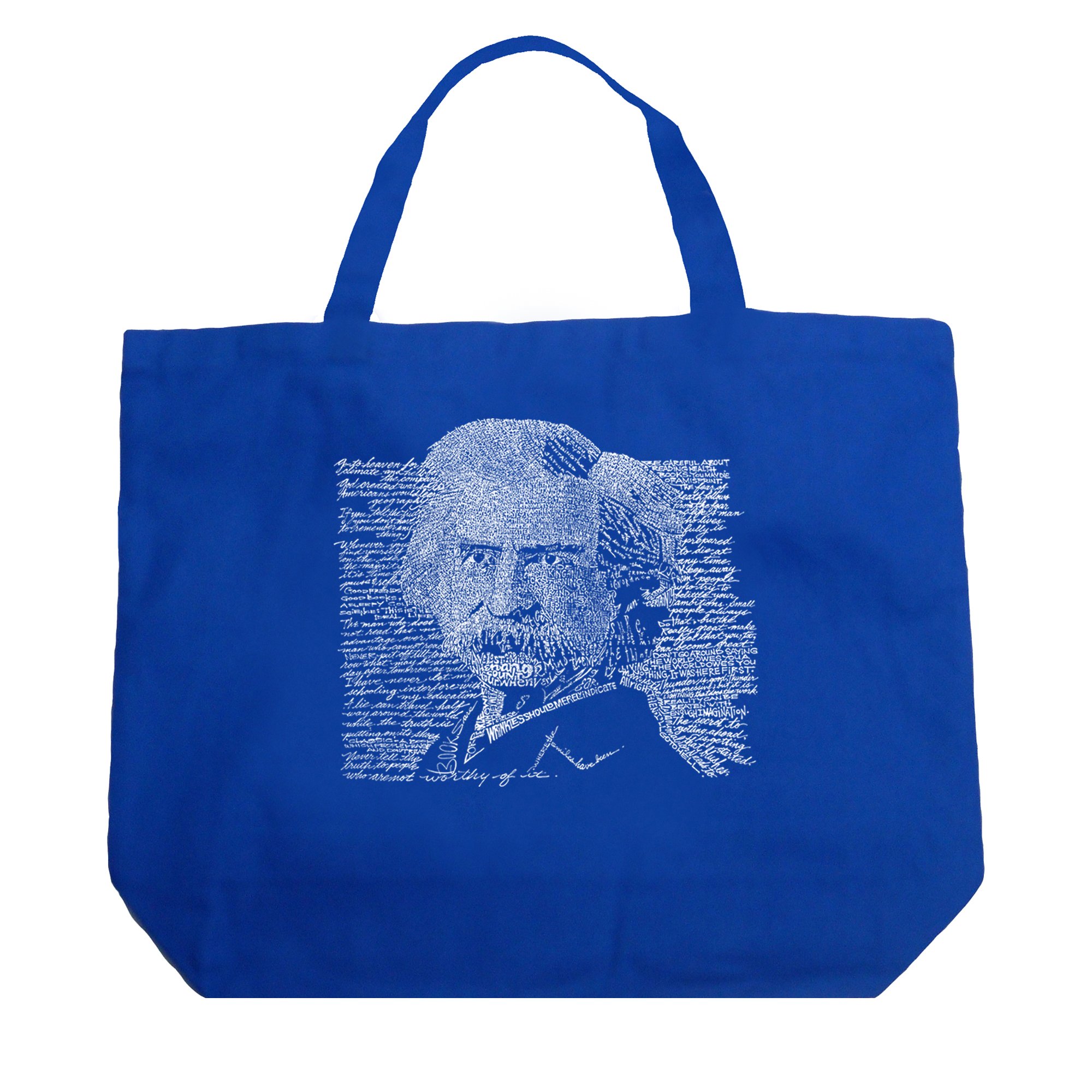 Large Mark Twain Quote Tote Bag - Stylish Black Canvas Shopping Bag - Perfect for Book Lovers, Library Visits & Literary Events