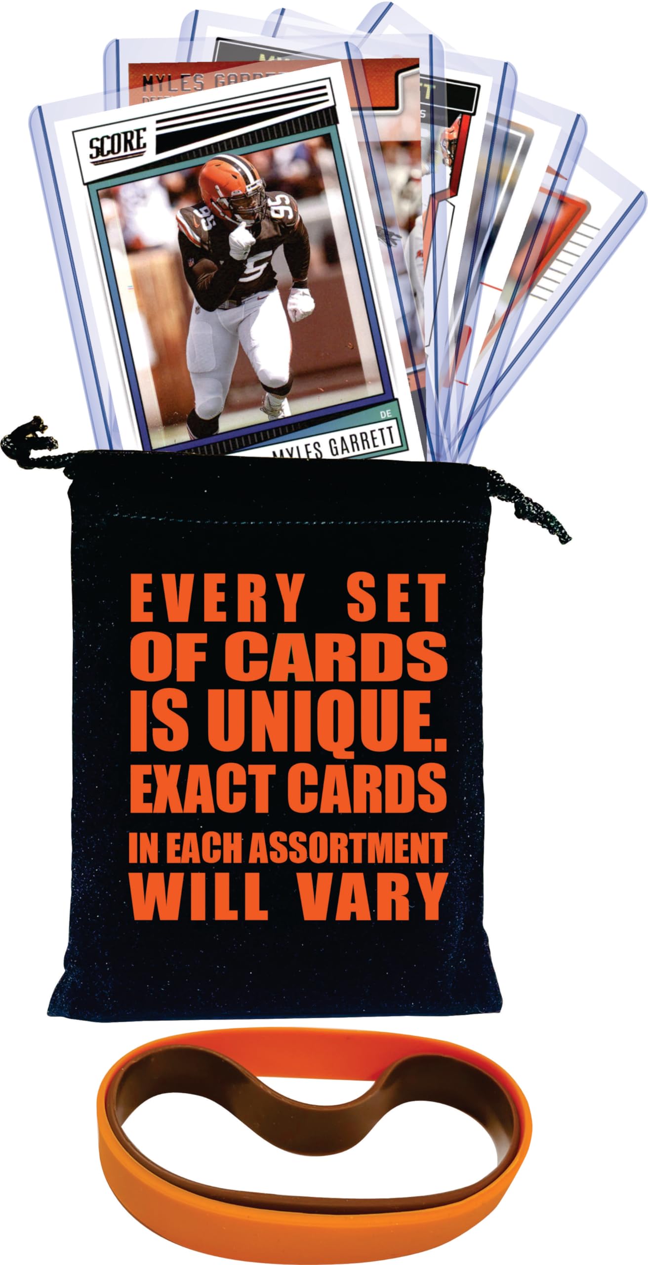 Myles Garrett Cleveland Browns Football Cards (5-Pack) - NFL Collectible Trading Cards for Fans, Gift for Sports Enthusiasts - Perfect for Collecting, Trading, and Displaying in Home or Office