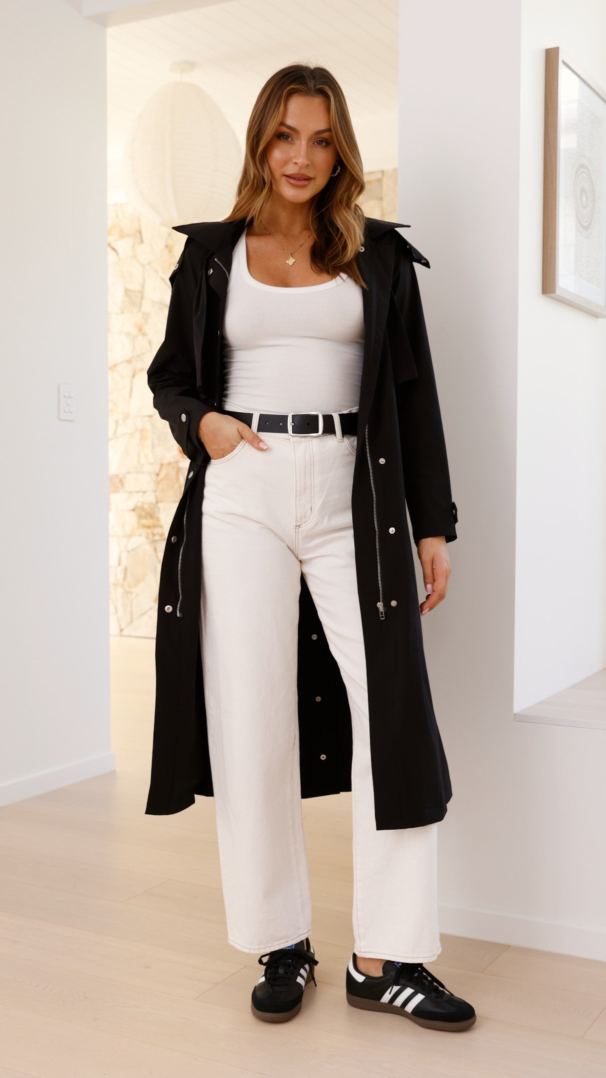 Hendrix Black Trench Coat for Men & Women | Stylish Waterproof Outerwear for Fall & Winter | Perfect for Office, Travel & Casual Wear