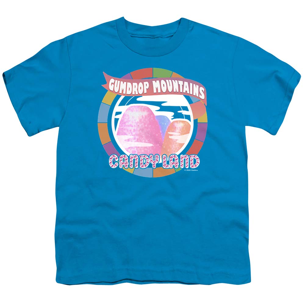 Candy Land Gumdrop Mountains Unisex Youth T-Shirt - Fun Kids Graphic Tee for Boys & Girls - Perfect for Birthday Parties & Family Game Nights