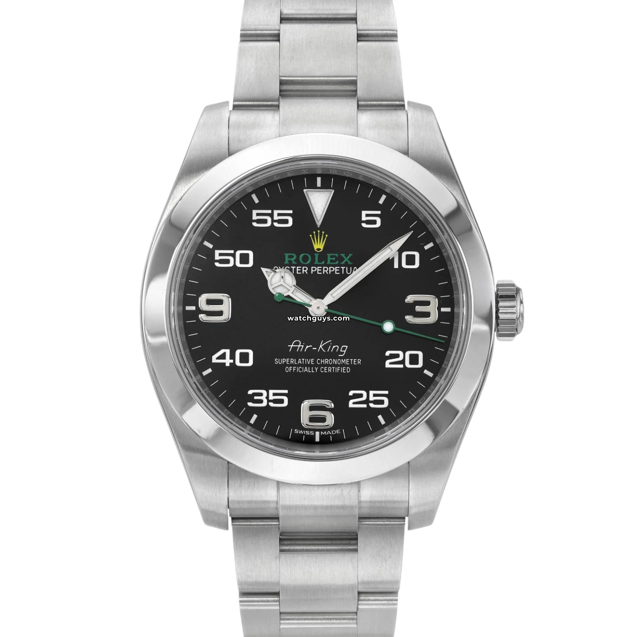 Rolex Air King 116900 Men's Watch - 40mm Stainless Steel Case & Bracelet - Black Dial with Luminescent Markers - Precision Automatic Movement - Perfect for Business, Casual Wear & Luxury Gift Giving