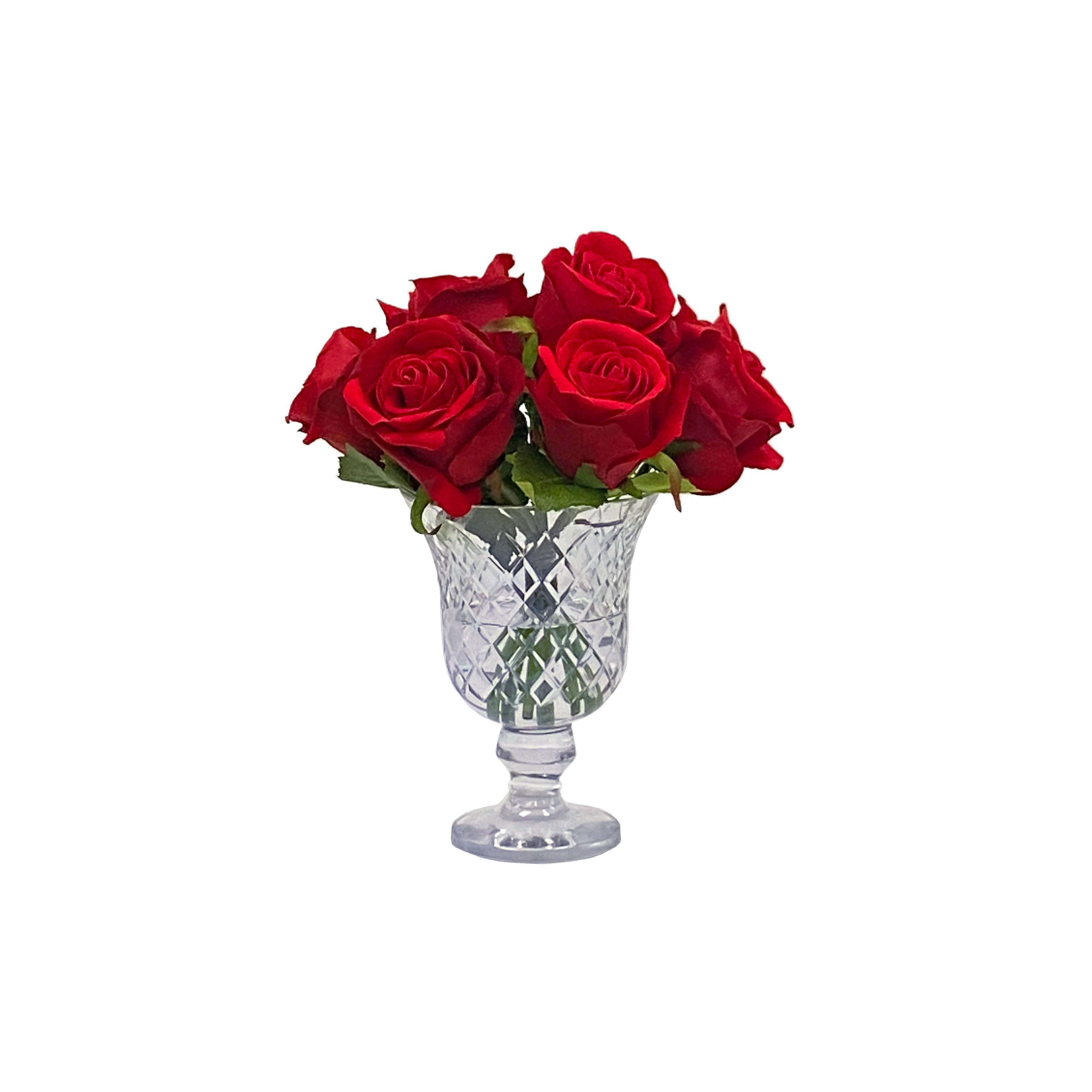 Elegant Petite Red Rose Bouquet - Fresh Cut Flowers for Weddings, Anniversaries & Romantic Gifts | Perfect for Valentine's Day, Proposals & Home Decor