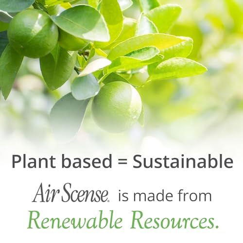 Air Scense Essential Oil Air Freshener - 7 fl oz, 4 Pack Variety (Orange, Lavender Lime & Vanilla) | Non-Aerosol, Natural Fragrance for Home, Office & Car | Long-Lasting Odor Eliminator & Room Refresher