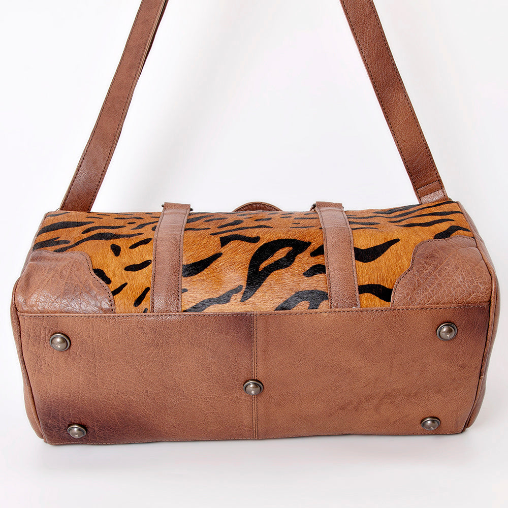 Genuine Leather Women's Duffel Bag - Western Style Handbag Purse for Travel, Work & Everyday Use | American Darling ADBG1123