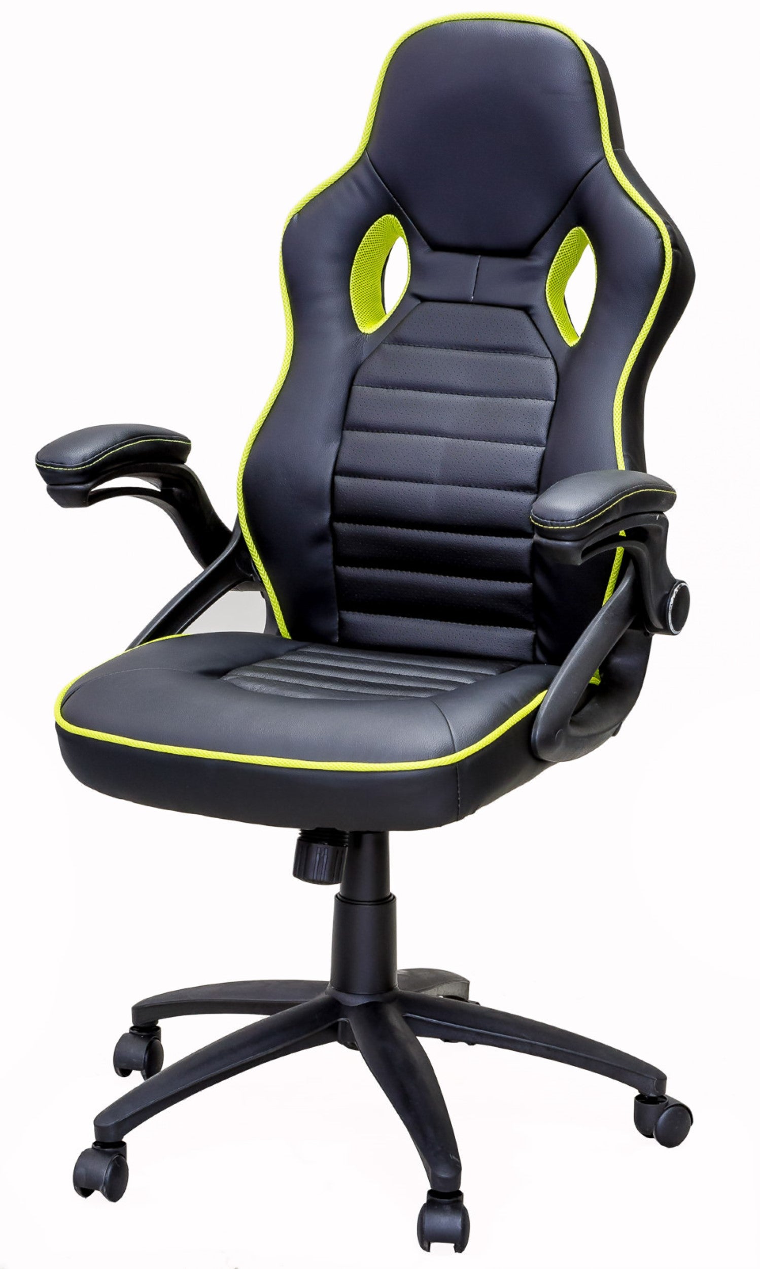 PRO X SERIES 2756 Ergonomic Gaming Chair - Black & Green - High Back Racing Style with Lumbar Support - Perfect for PC, Console Gaming & Office Work