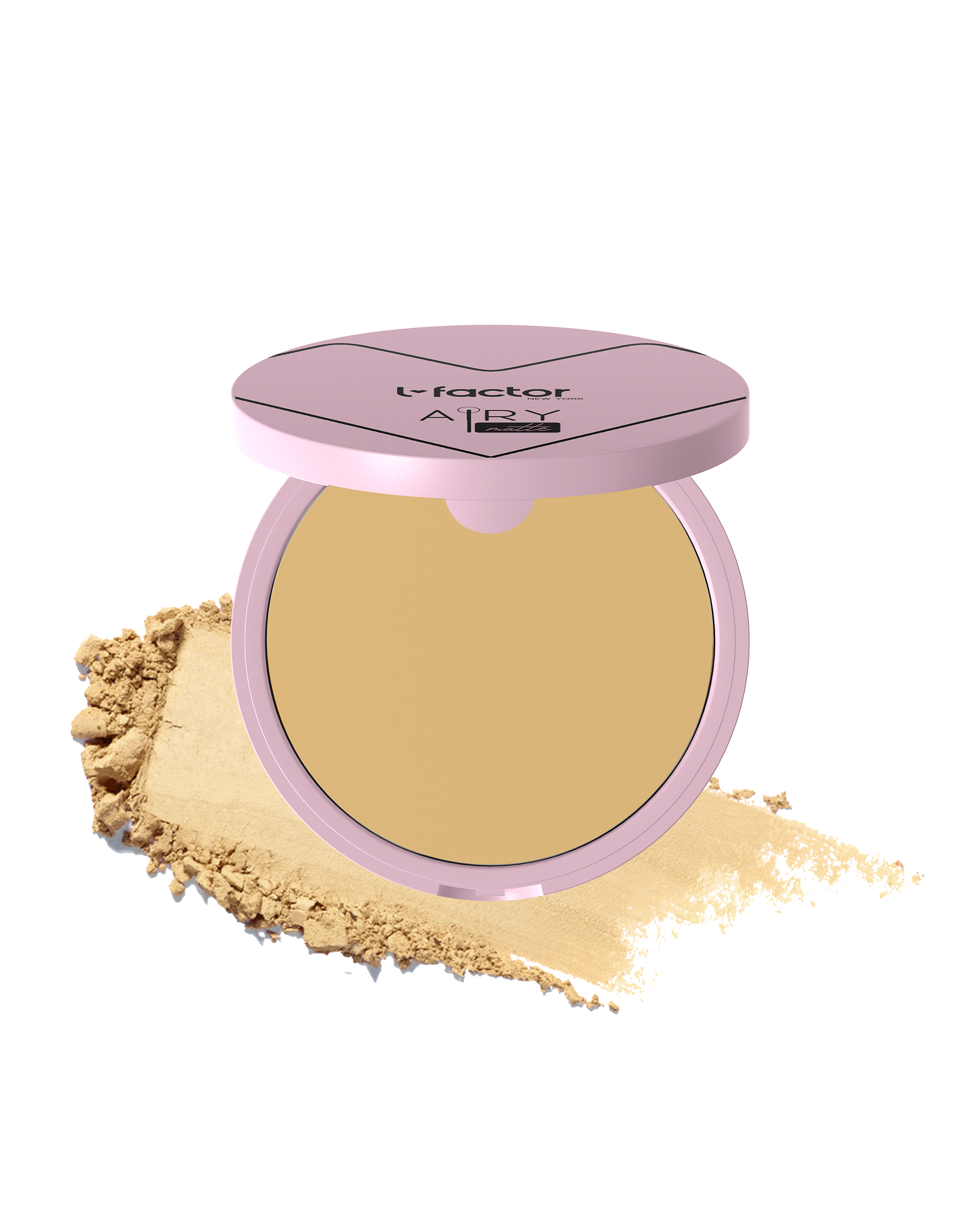 Airy Matte Compact Powder - Lightweight & Oil-Control Face Makeup for Flawless Finish | Perfect for Everyday Wear & Touch-Ups On-The-Go