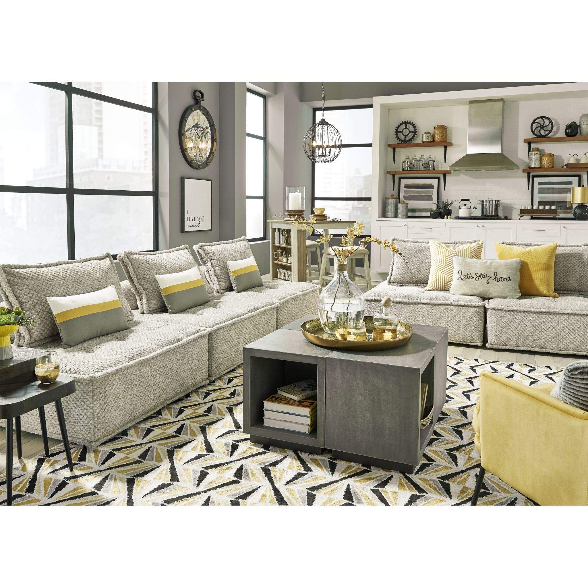Stylish Bales Modular Accent Chair - Modern Living Room Furniture for Home Office & Lounge - Perfect for Small Spaces & Apartment Decor