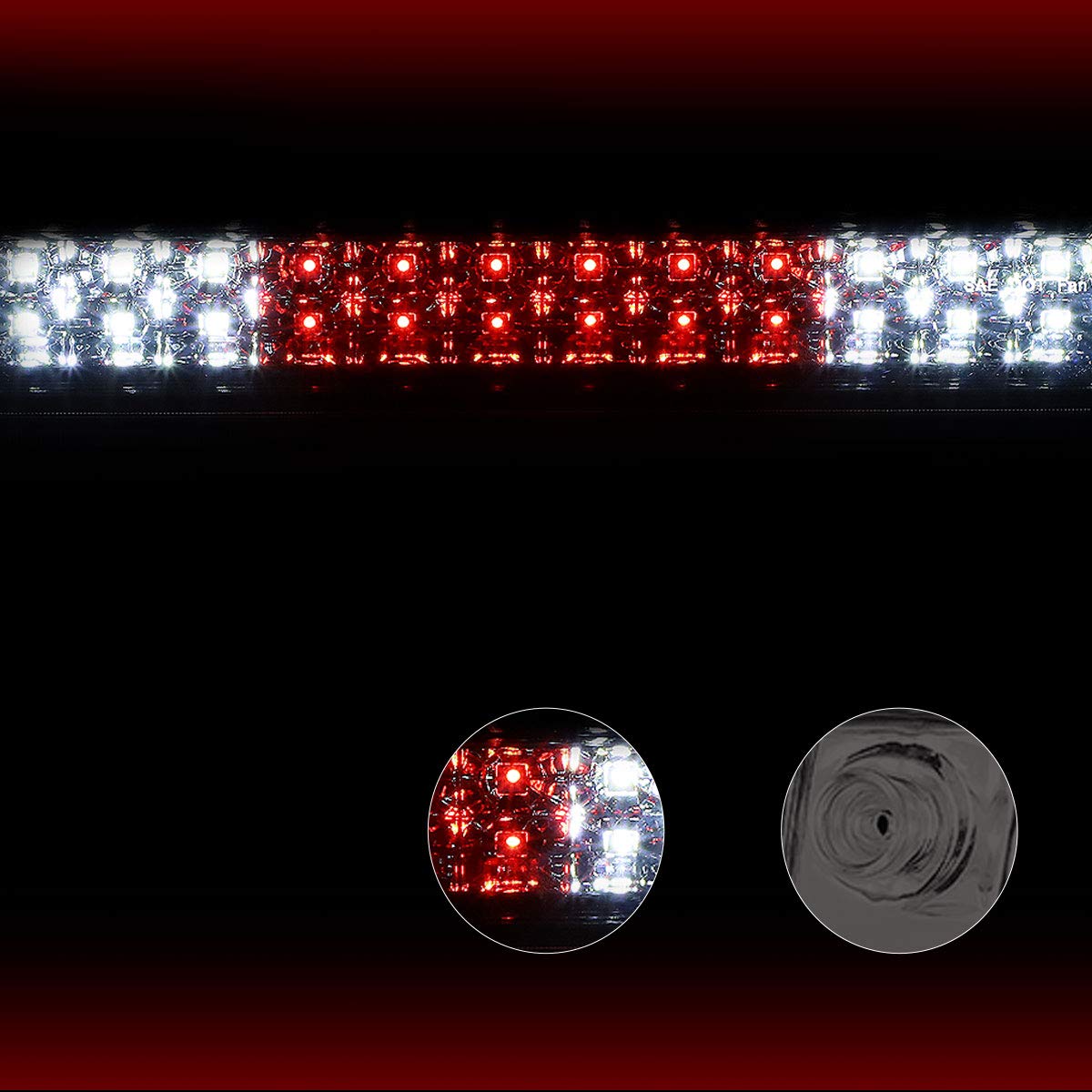 Chevy Colorado GMC Canyon 2015-2018 LED Third Brake Light Bar - Smoked Tail Light Replacement for Improved Visibility & Style | Perfect for Off-Roading, Night Driving & Custom Truck Upgrades