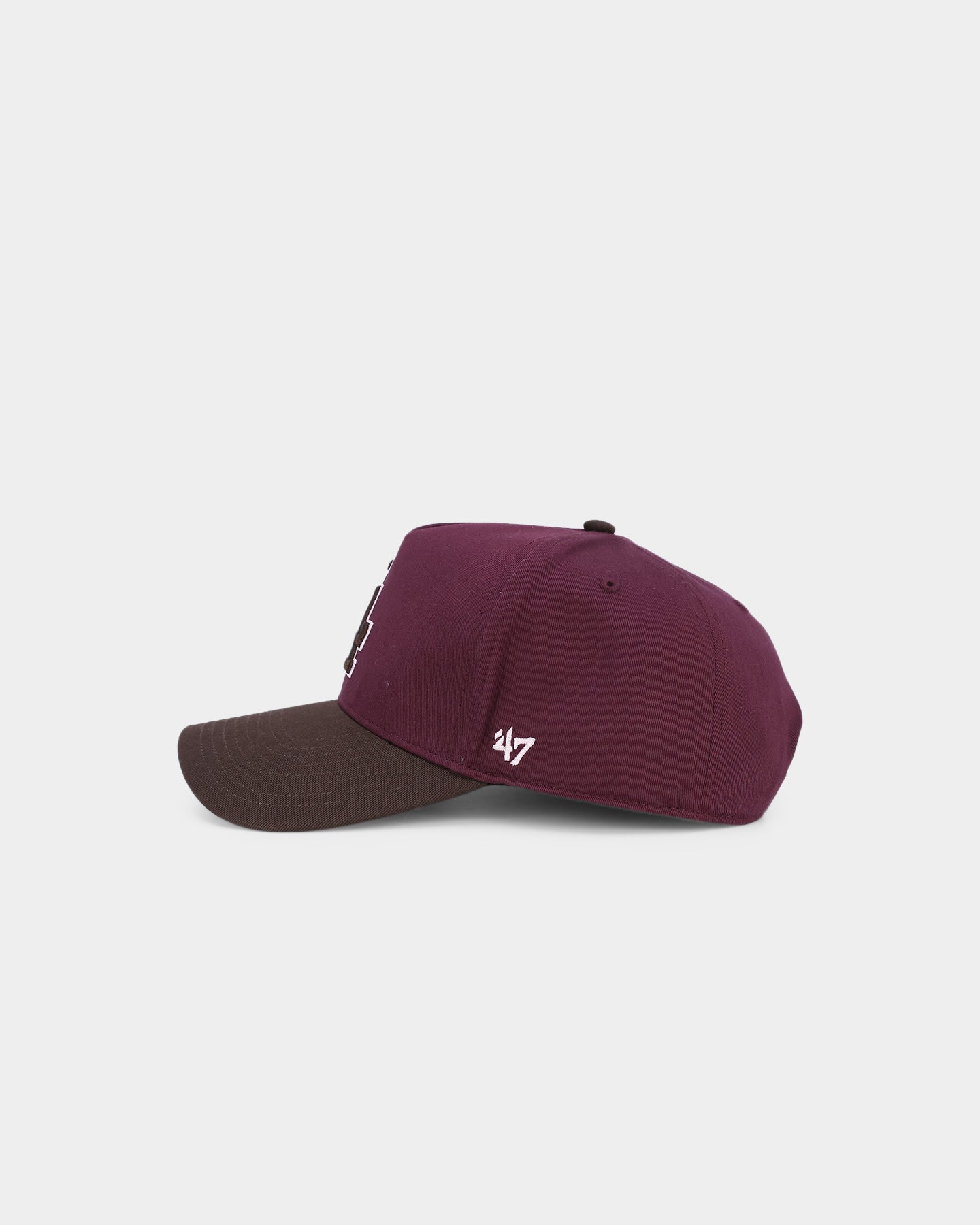 47 Brand Los Angeles Dodgers 'Bacon Me Crazy' MVP DT Snapback Hat - Dark Maroon/Brown Adjustable Baseball Cap for Men & Women - Perfect for Sports Games, Casual Wear & Fan Collections