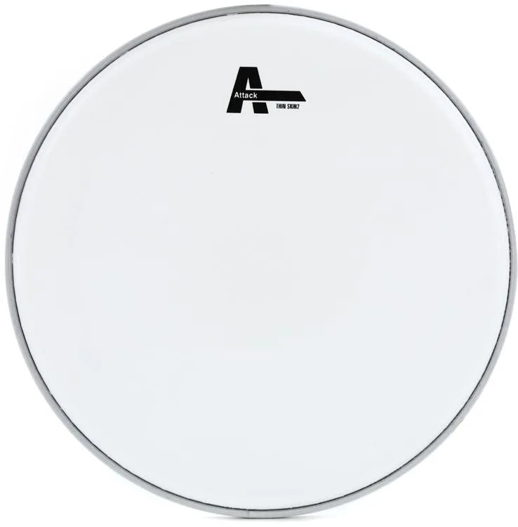 Attack 10 Thin Skin 2 Coated Drumhead - Premium Drum Head for Snare & Toms - Perfect for Live Performances, Studio Recording & Practice Sessions