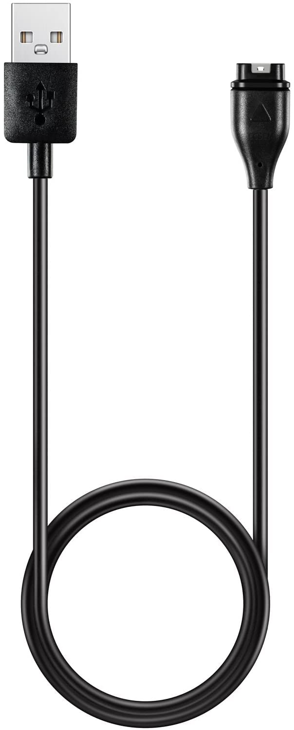 ECSEM Replacement USB Charger Cable for Garmin Vivoactive 4/4S Smartwatch - 2 Pack Fast Charging Clip Cord Compatible with Vivoactive 4 & 4S - Perfect for Home, Office, Travel & Workout Charging