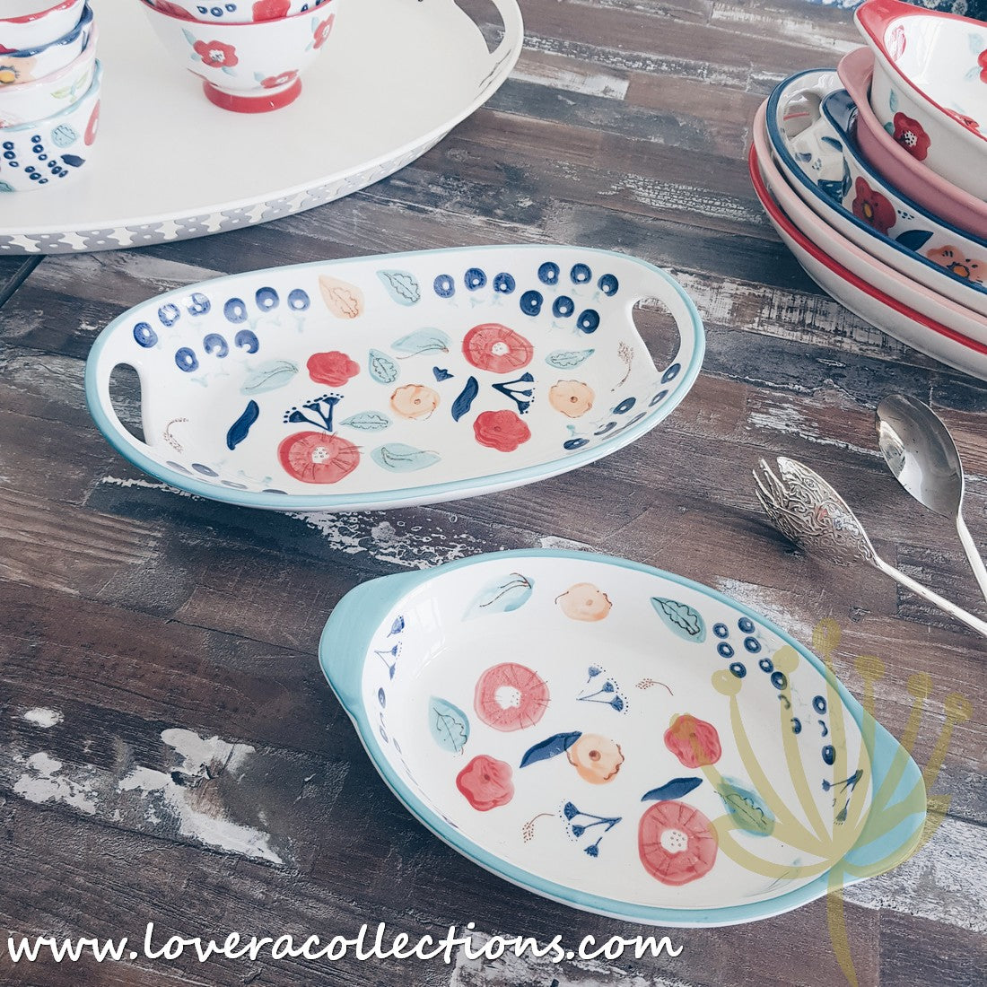 Handmade Pink Blossom Oval Ceramic Baking Dish - 12 Inch Porcelain Casserole Pan for Oven, Microwave & Dishwasher | Perfect for Casseroles, Lasagna, Desserts & Holiday Baking