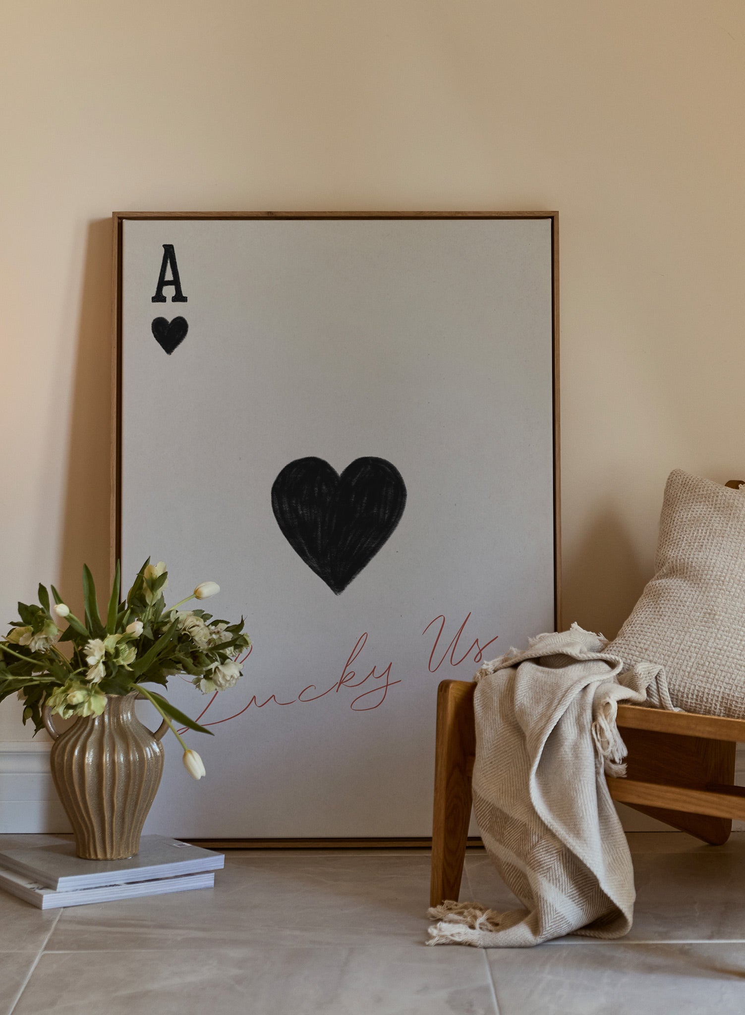 Lucky Us Poster - Inspirational Wall Art for Home & Office Decor - Perfect for Living Room, Bedroom, or Gift Giving