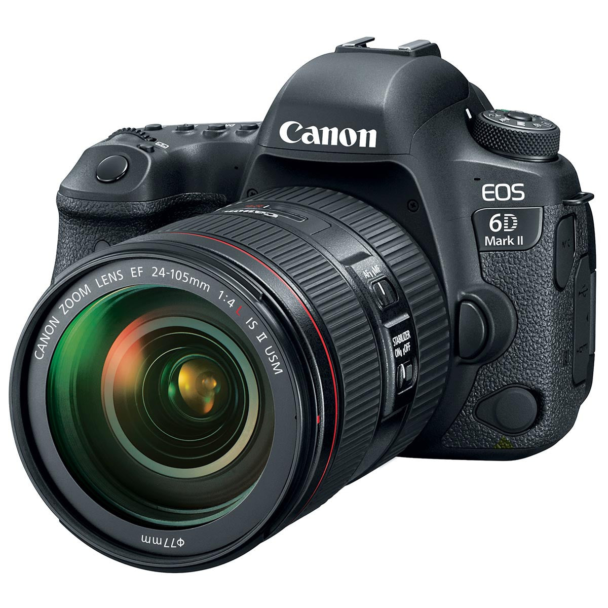 Canon EOS 6D Mark II DSLR Camera with EF 24-105mm f/4L IS II USM Lens Kit - Professional Full Frame Digital Camera for Photography, Videography & Travel