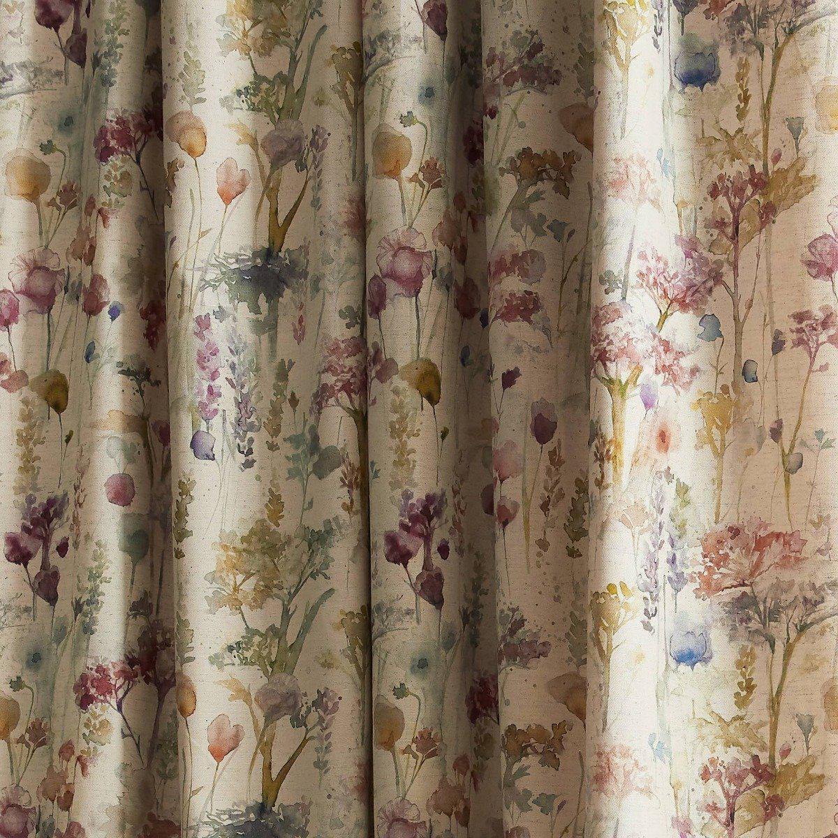 Voyage Maison Ilinizas Poppy Lined Pencil Pleat Curtains - Blackout Window Drapes for Living Room & Bedroom - Elegant Floral Design Home Decor