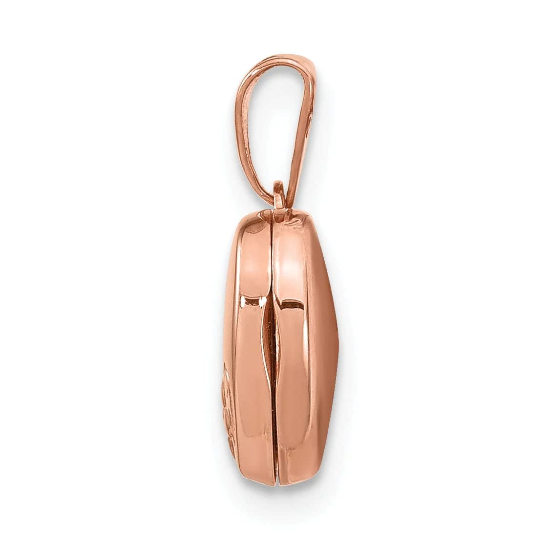 Elegant Bijou Rose Gold Floral Heart Locket Necklace - Perfect for Valentine's Day Gifts, Anniversary Presents & Romantic Occasions
