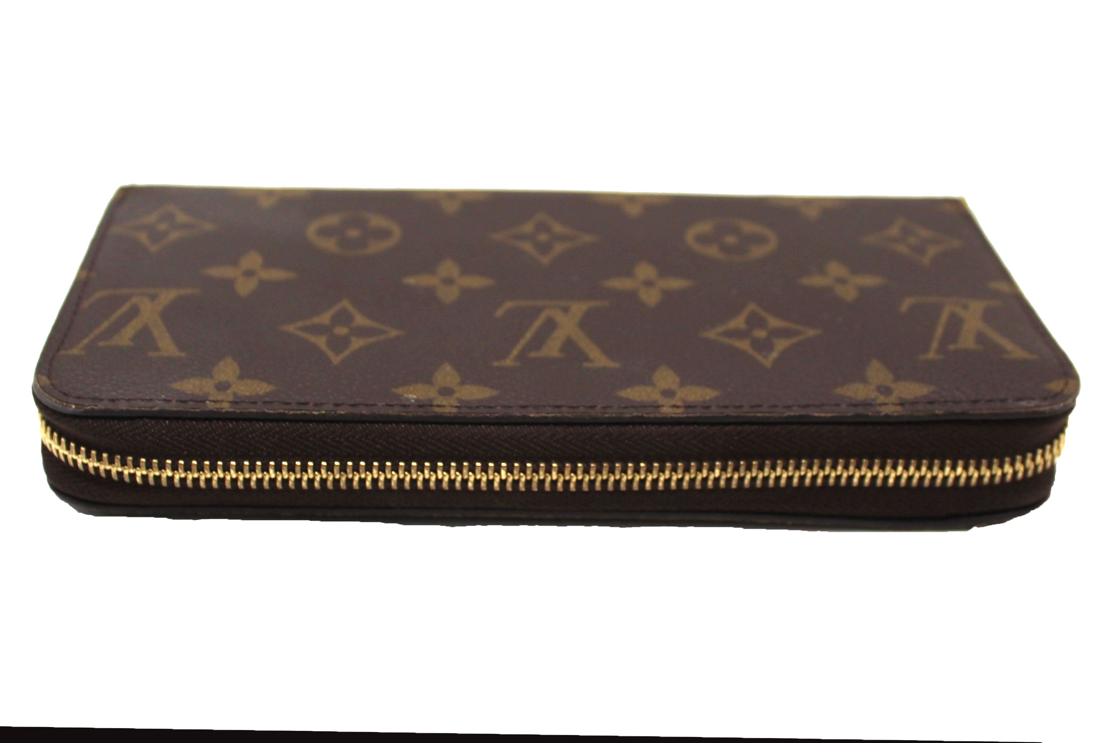 Authentic Louis Vuitton Monogram Canvas Zippy Wallet with Red Interior - Luxury Women's Fashion Accessory for Everyday Use & Travel