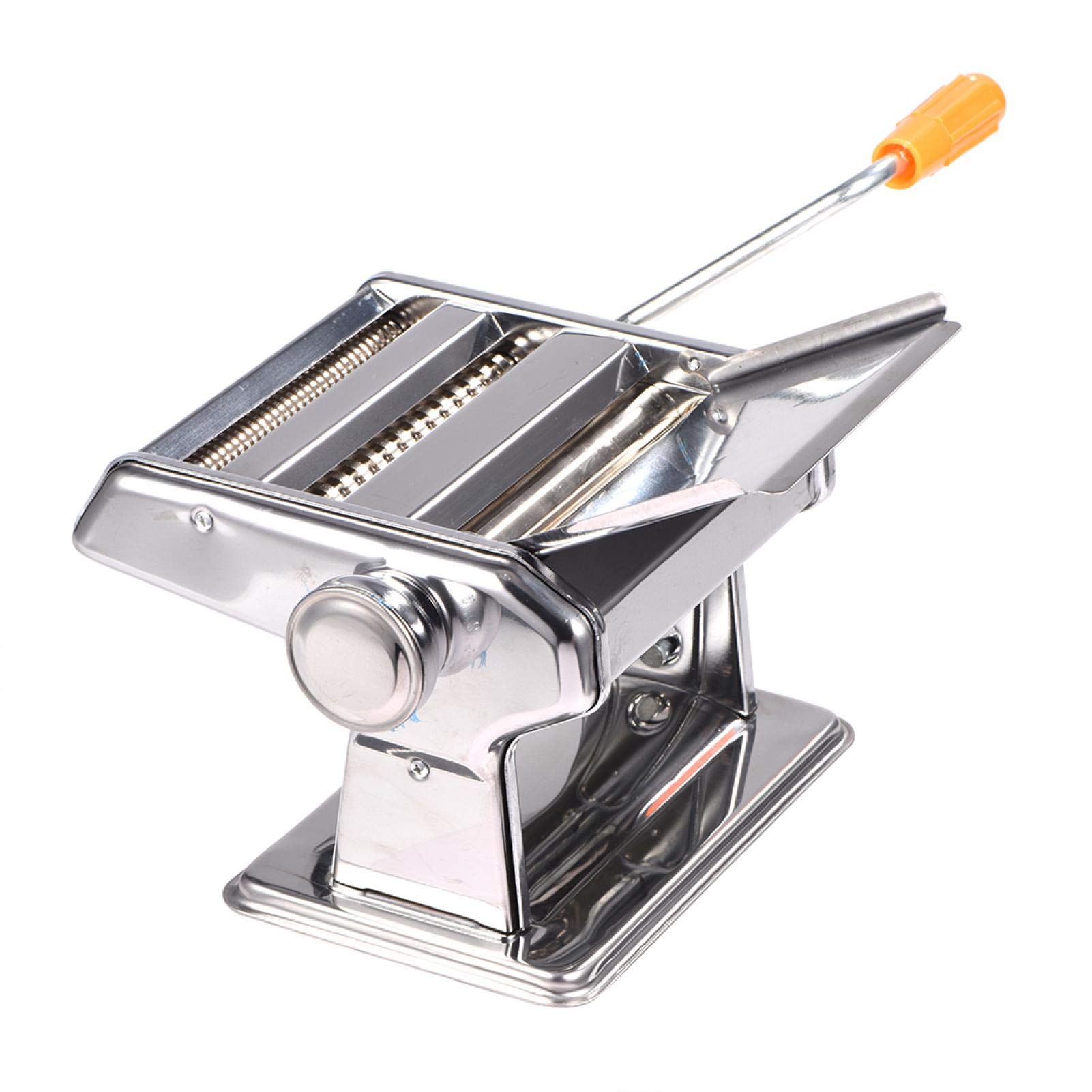 **Manual Pasta Maker Machine - Stainless Steel Pasta Cutter & Noodle Maker for Homemade Spaghetti, Fettuccine, Lasagna | Perfect for Home Kitchen & Restaurant Use**