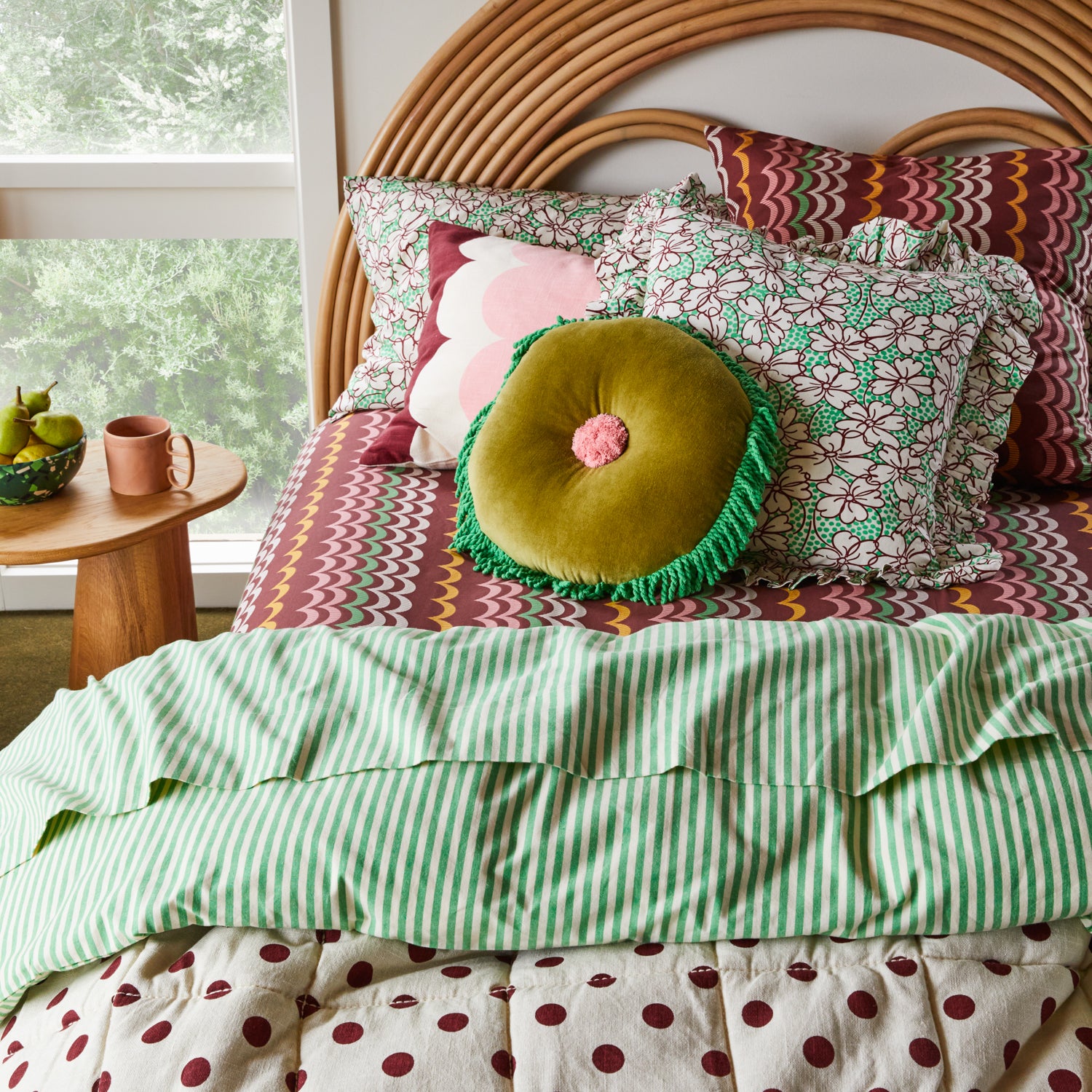 Carrie Frill Cushion - Soft Decorative Throw Pillow for Sofa, Bed, Chair - Perfect for Living Room, Bedroom & Home Decor