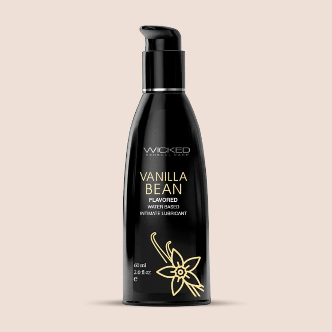 Wicked Aqua Flavored 2 oz Water Based Lubricant - Long Lasting & Hypoallergenic for Enhanced Intimacy & Massage