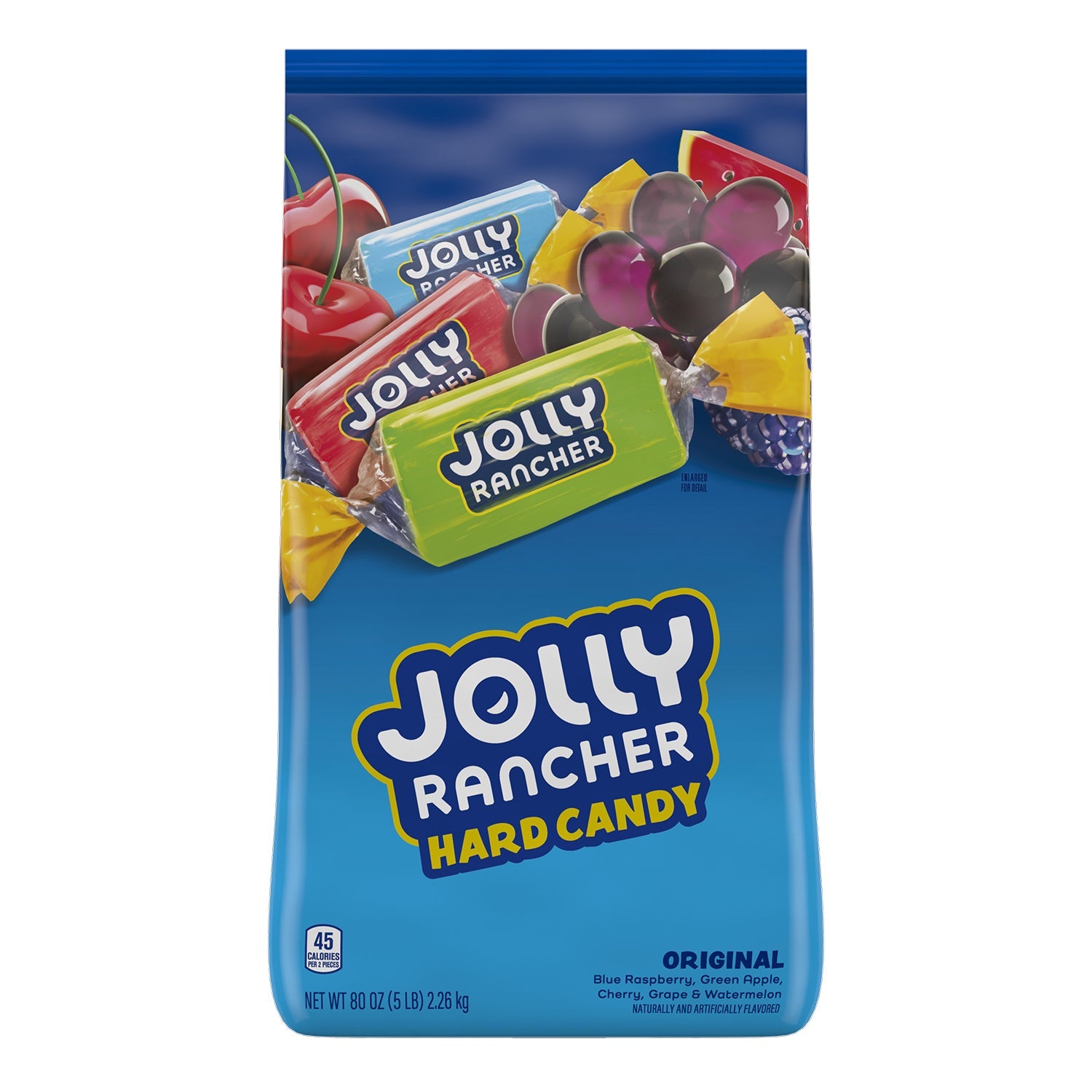 Hershey Jolly Rancher Twist Assorted Hard Candy | 5 Pound Bulk Bag | Great for Halloween, Parties, Office Snacks & Gift Baskets