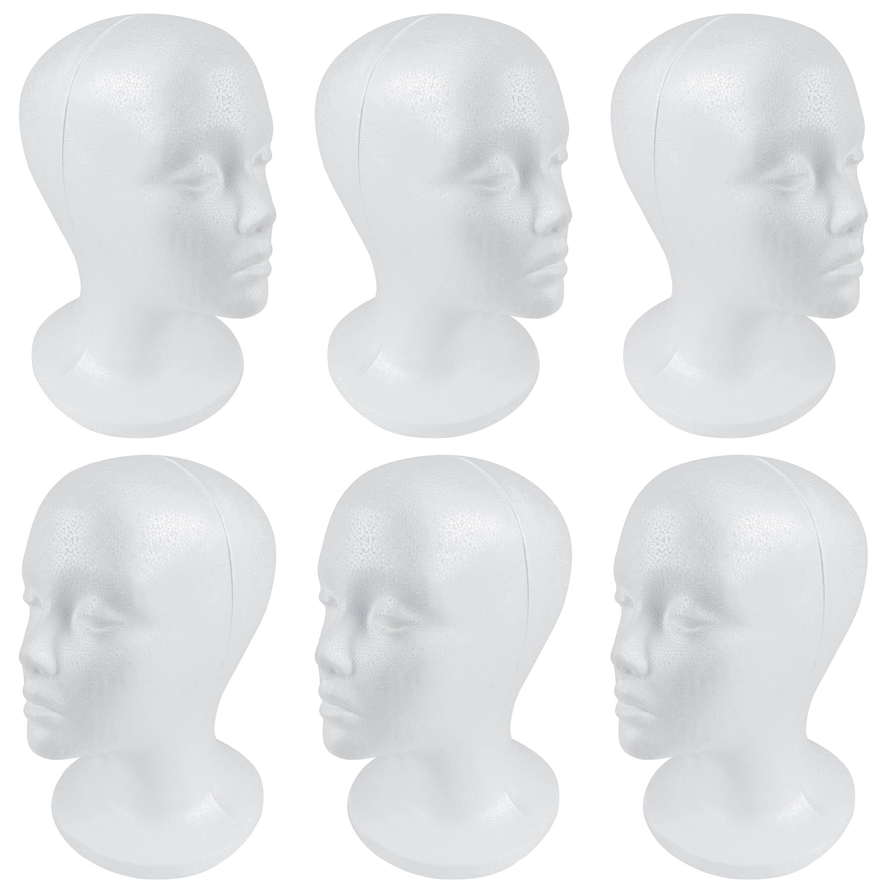Styrofoam Mannequin Head for Wigs & Hats - Adjustable Stand for Hairstyling, Cosmetology & Salon Display - Perfect for Wig Making, Hat Display & Beauty Training