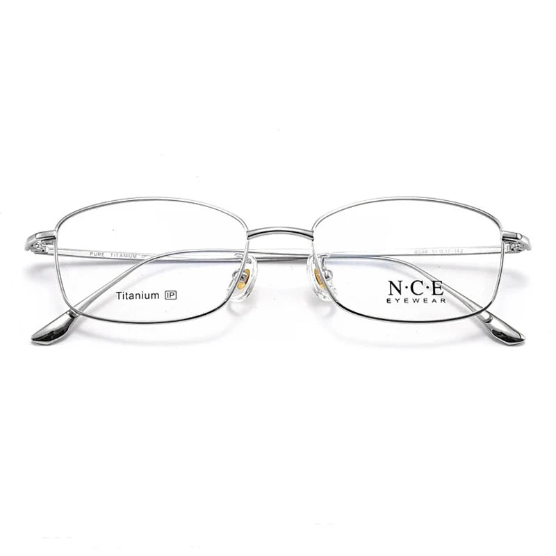 Bclear Unisex Full Rim Oval Square Titanium Eyeglasses Frame 8508 - Lightweight Durable Glasses for Men & Women, Perfect for Reading, Work, and Everyday Wear