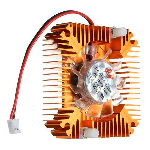12V DC LED Cooling Fan with Heat Sink for 5W/10W High Power Lights - Perfect for LED Strips, Cabinet Lighting, and DIY Electronics Projects