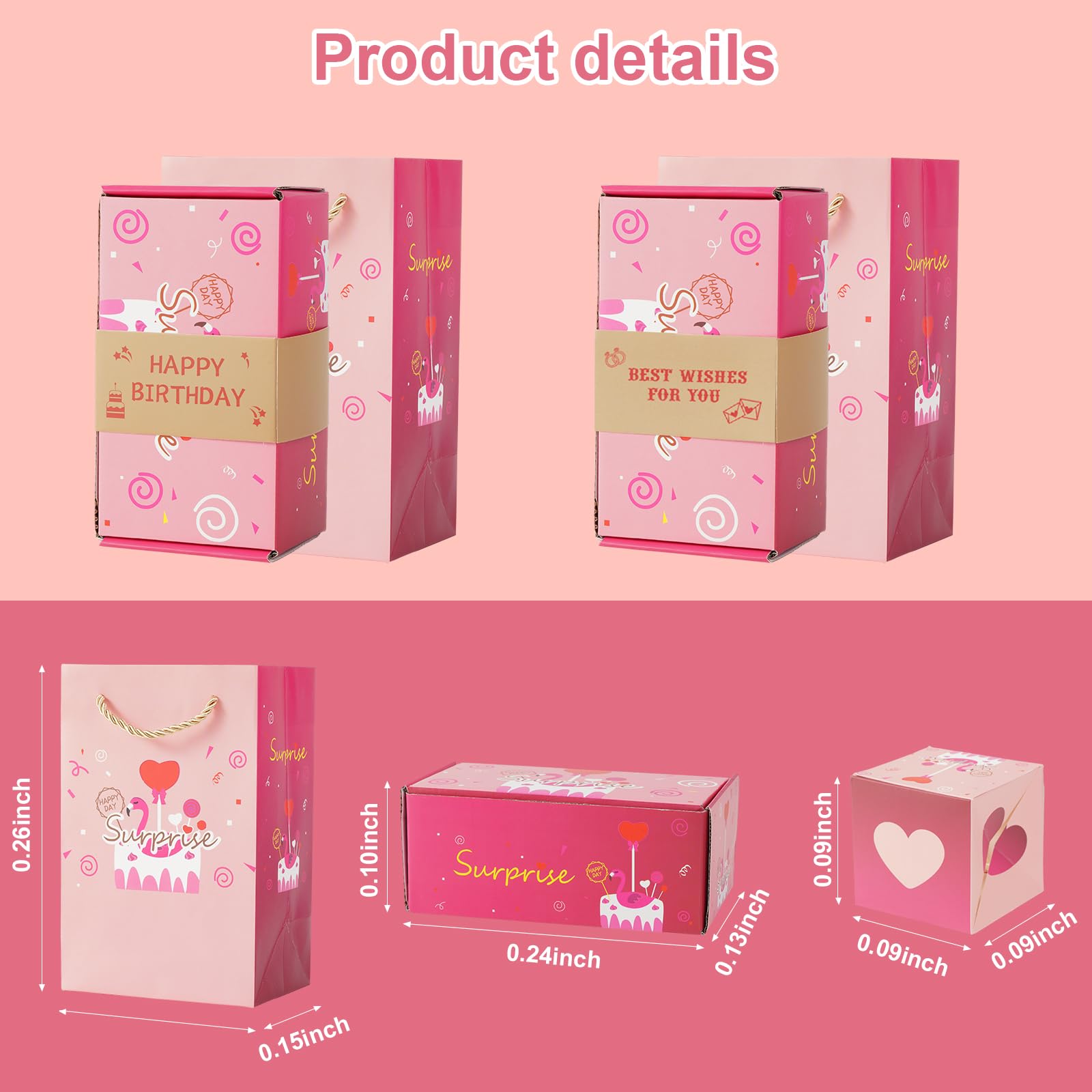 Ecmln Money Surprise Gift Box - Cash Explosion Box for Birthday, Anniversary, Valentine's Day & Proposal - Perfect for Surprise Gifts & Special Occasions