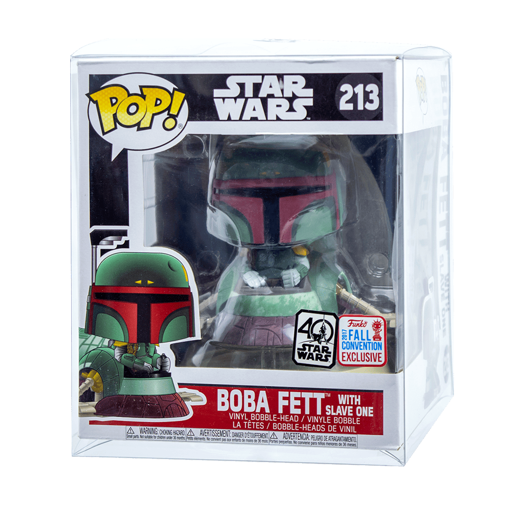 Star Wars Boba Fett Slave I PopShield Protector - Premium Vinyl Cover for Funko Pop! Display & Collection Protection - Perfect for Home Decor, Office Display & Gift for Star Wars Fans