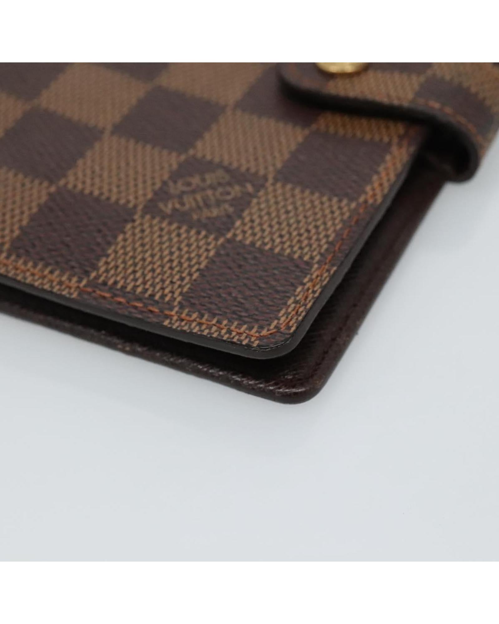 Louis Vuitton Damier Ebene PM Agenda Planner - Luxury Leather Organizer for Business & Personal Use | Perfect for Meetings, Scheduling & Daily Planning
