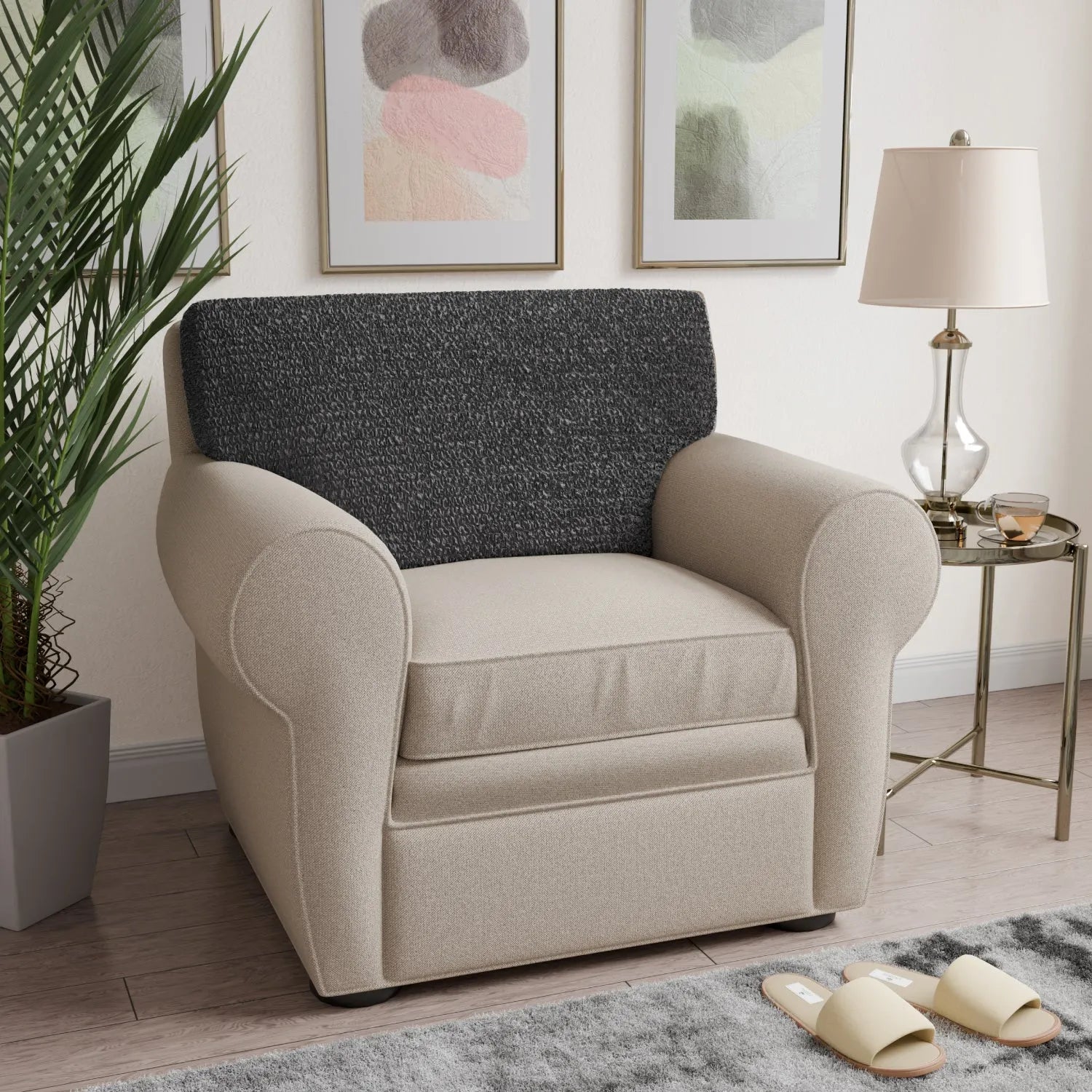 Premium Seat Cushion Cover - Mille Righe Collection | Comfortable & Stylish Home Decor for Sofa, Chair, Office & Car | Washable & Durable Fabric