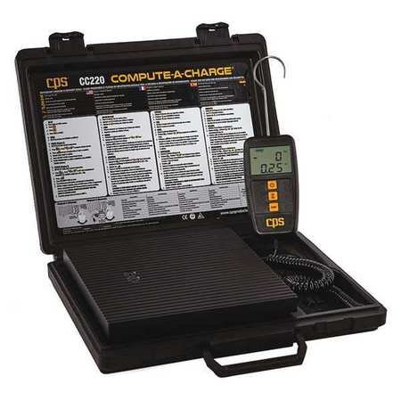 220 lb Digital Charging/Recovery Scale - Heavy Duty Precision Scale for Shipping, Logistics & Warehouse Use