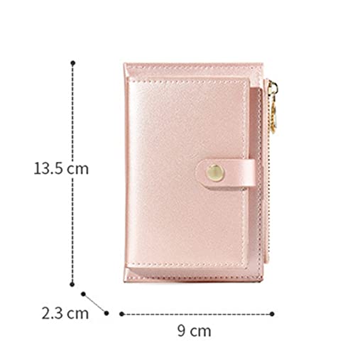 Genuine Leather Women's Zipper Wallet - Slim RFID Blocking Coin Purse with Card Holder & Money Clip for Ladies | Perfect for Everyday Use, Travel & Gift (Color: Dark Brown)