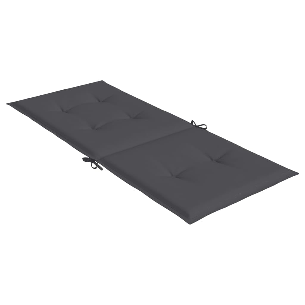 vidaXL Outdoor Highback Chair Cushions Set of 4 - Waterproof 100% Polyester Fabric, 47.2