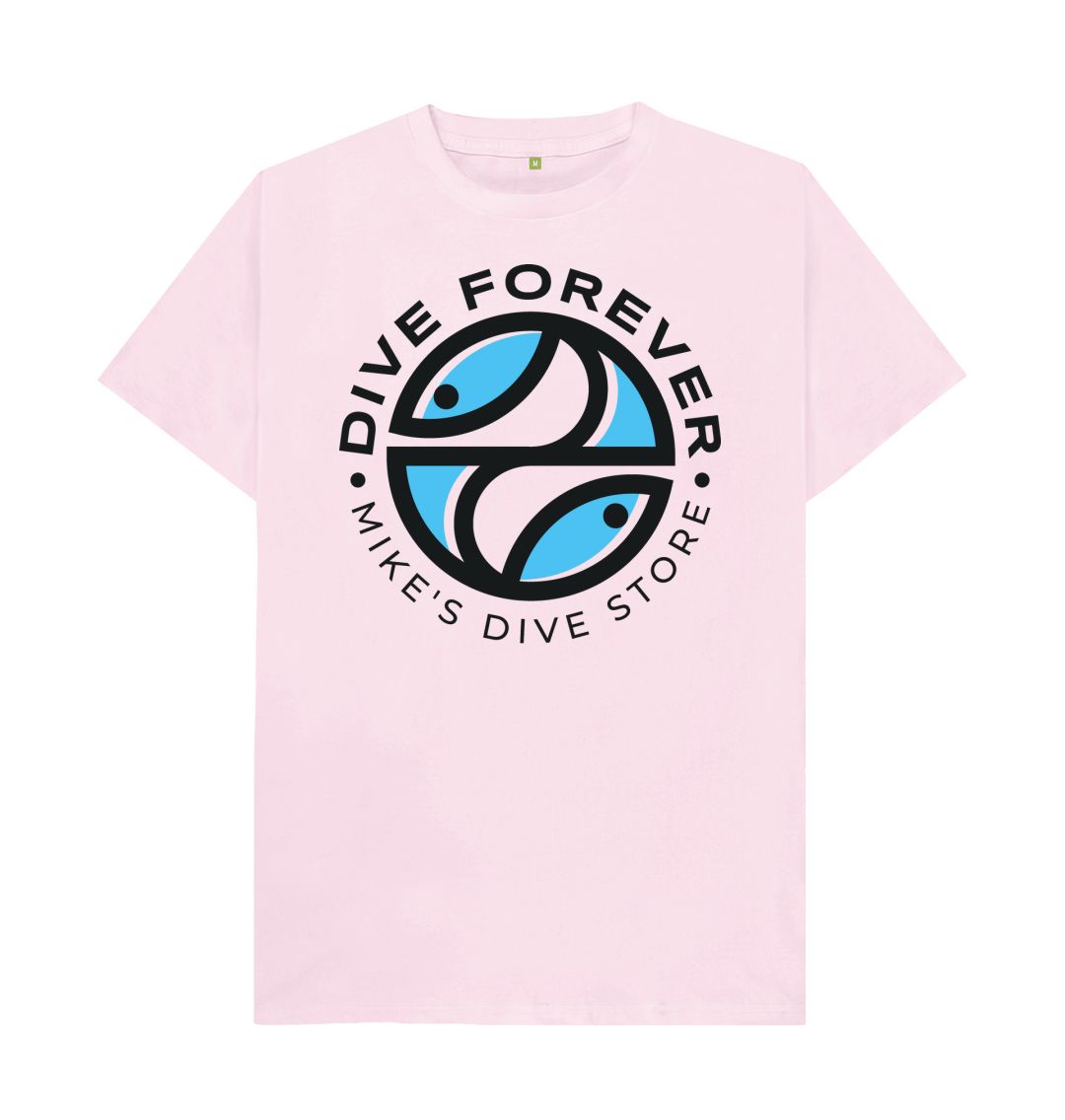 Dive Forever T-Shirt with Blue Logo - Stylish Casual Wear for Men & Women - Perfect for Beach, Surfing, and Summer Outfits