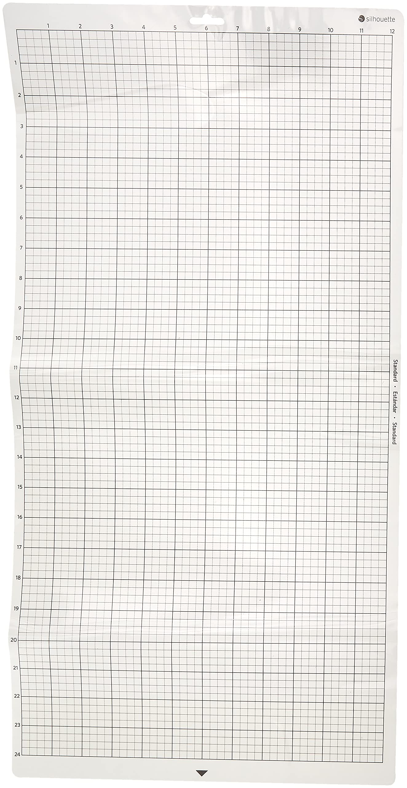 Silhouette America CUT-MAT-24-3T Cameo Cutting Mat - 12x12 Inch Standard Grip White Cutting Mat for Silhouette Cameo 4, 3, 2, Portrait & Curio - Perfect for Vinyl, Paper, Cardstock & Fabric Crafts