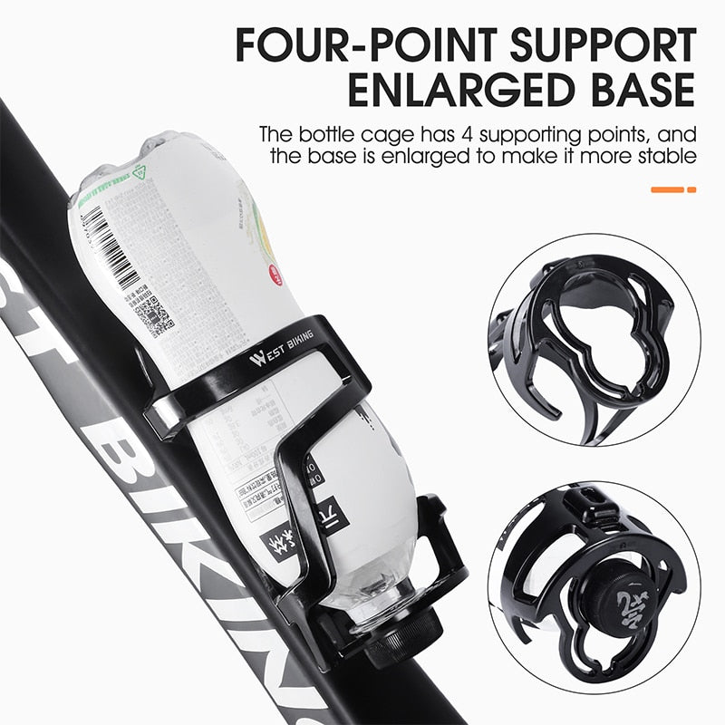Lightweight Bicycle Water Bottle Holder - MTB & Road Bike Cage Mount for Cycling, Triathlon - Durable Bike Accessories for Outdoor Sports & Commuting