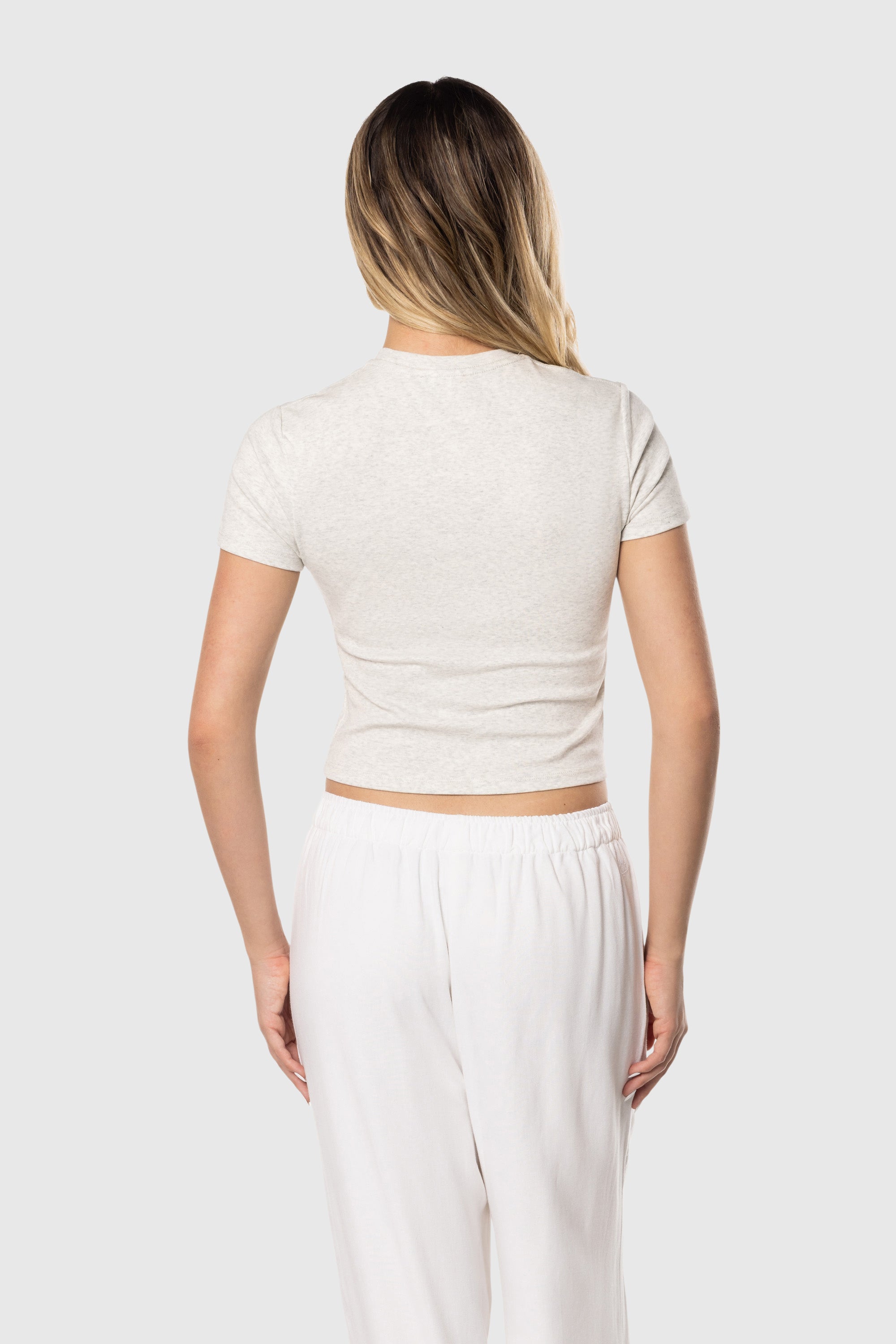 Soft and Comfortable Baby Tee in Ash Gray - Perfect for Casual Wear, Layering, and Everyday Outfits
