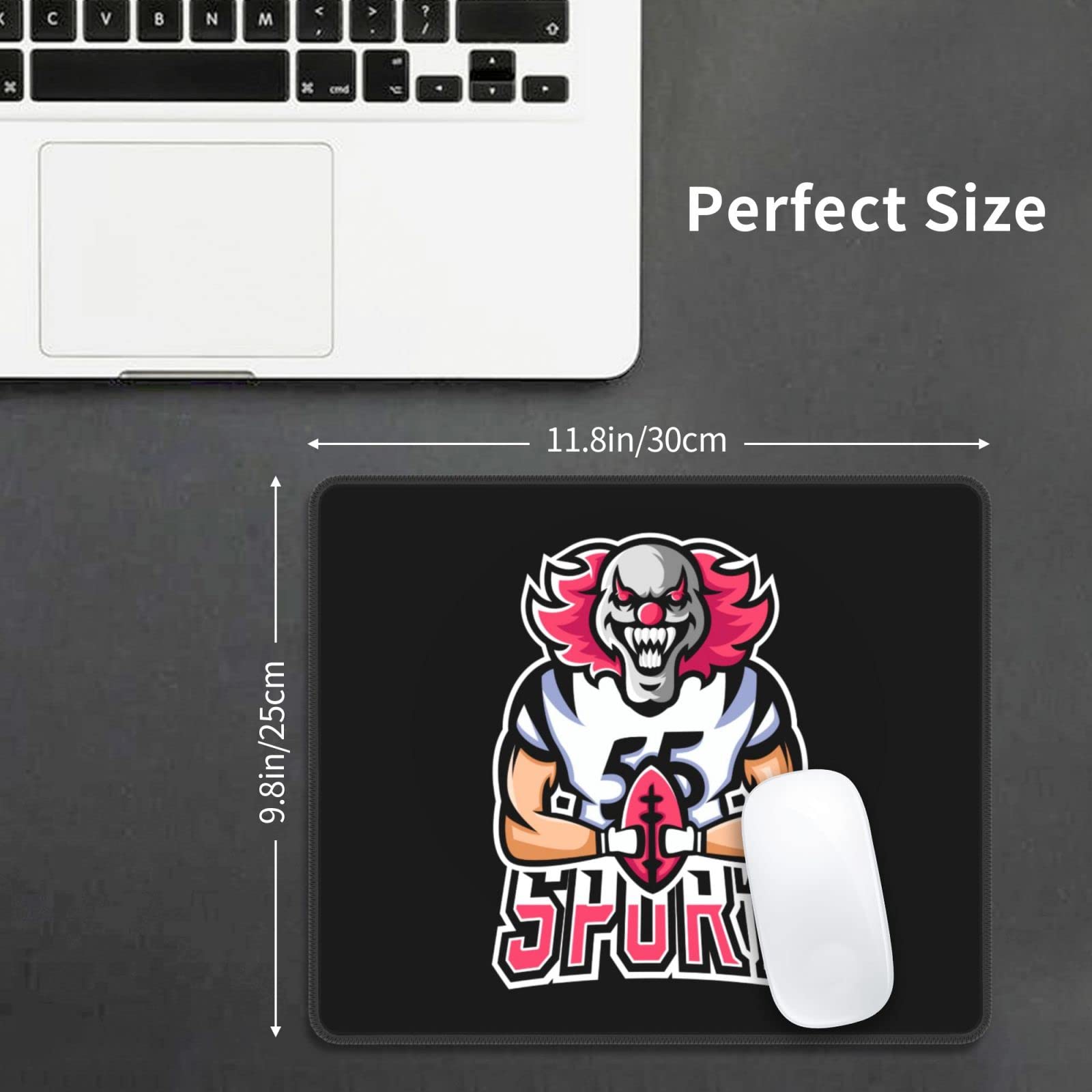 Non-Slip Soccer Logo Mouse Pad - 10x12 Inch Waterproof Gaming & Office Mouse Mat with Rubber Base - Perfect for PC, Laptop, Work & Home Computer Setup