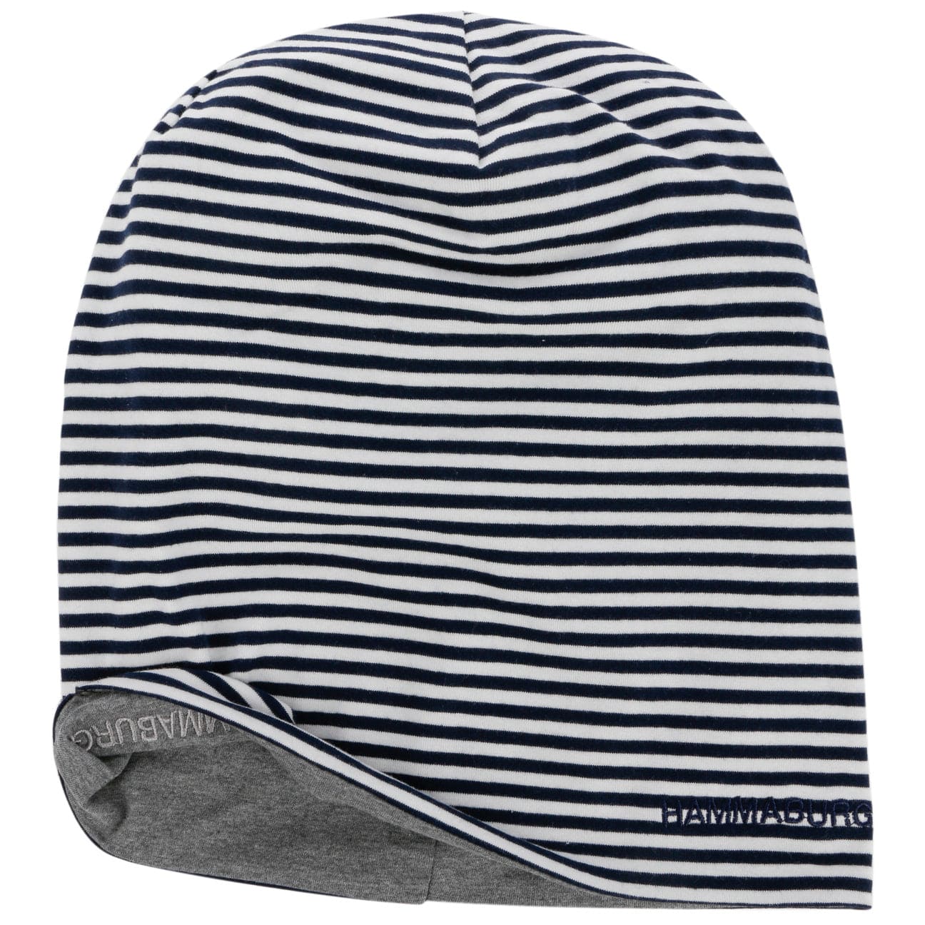 Hammaburg Reversible Long Beanie for Men & Women - Winter Warm Knit Hat - Perfect for Skiing, Hiking, and Cold Weather Activities