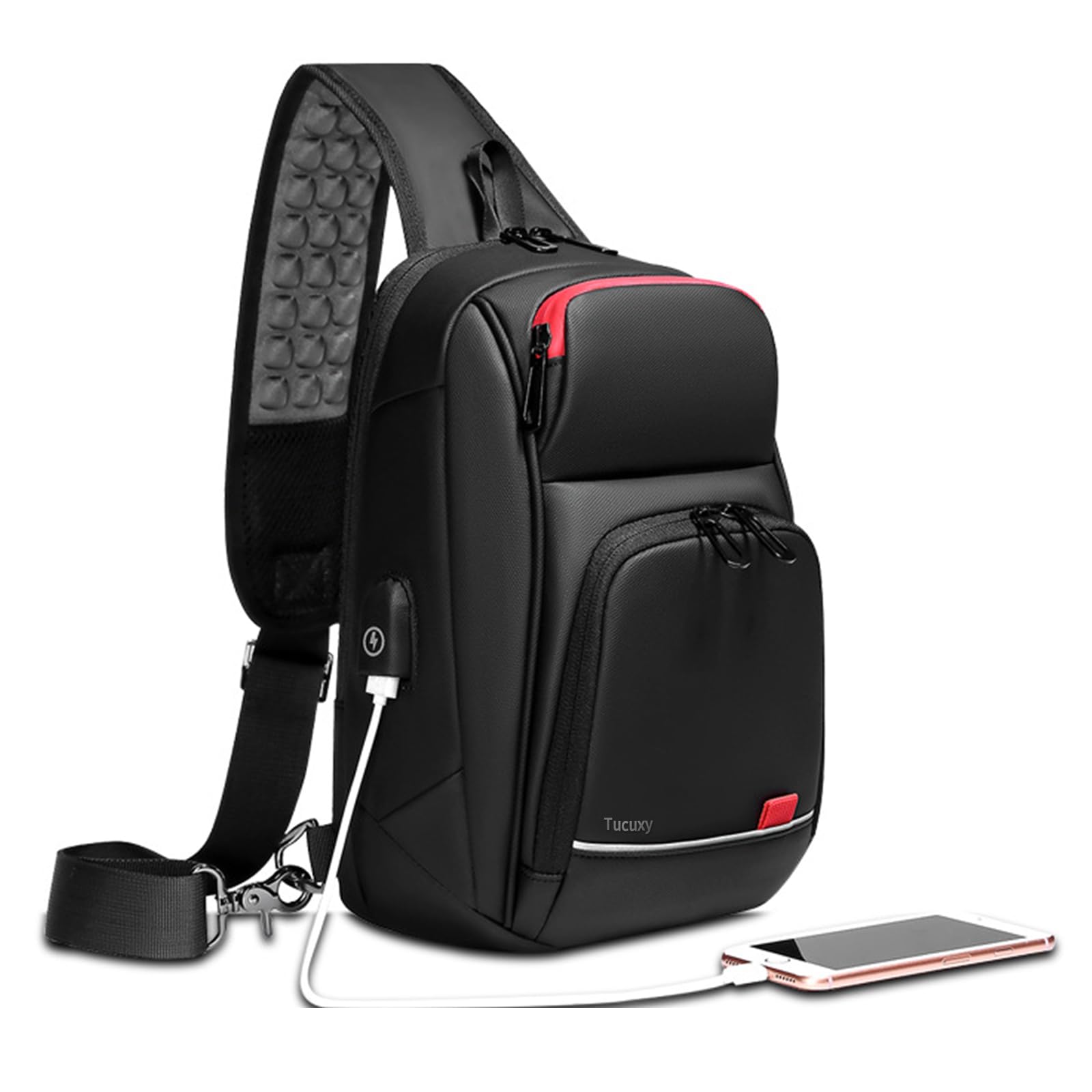 Waterproof Sling Bag for Men - Chest Pack, Shoulder Crossbody Backpack - Perfect for Travel, Hiking & Everyday Use