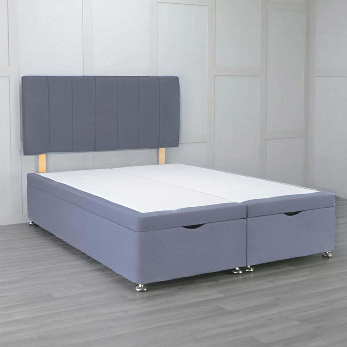Front Opening Ottoman Bed Base with Storage - Space Saving Bed Frame for Small Rooms & Apartments | Perfect for Extra Storage & Guest Beds