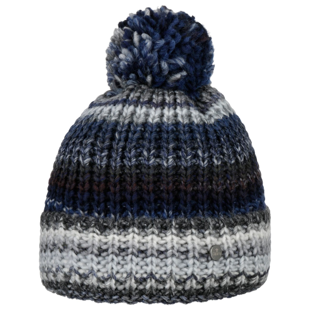 Lierys Finja Bobble Hat - Warm Winter Knit Beanie for Women & Men - Cozy Cable Knit Pom Pom Hat for Cold Weather - Perfect for Skiing, Snowboarding & Outdoor Activities