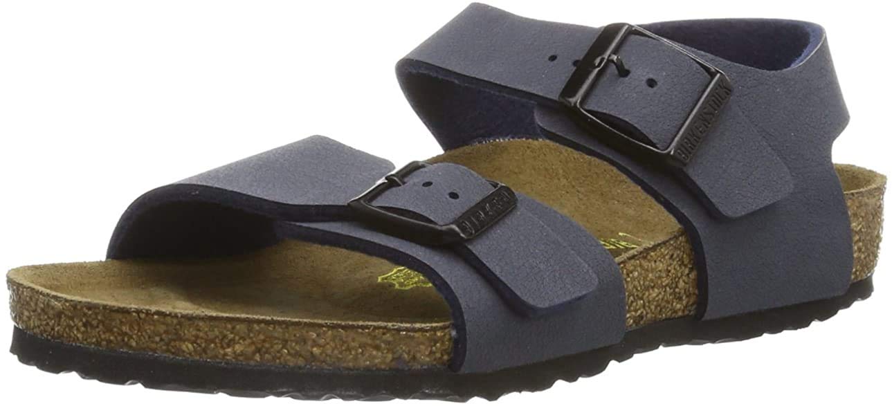 Birkenstock Unisex Kids New York Birko-Flor Sandals 87033 | Comfortable Suede Footbed | Perfect for School, Beach & Summer Outings