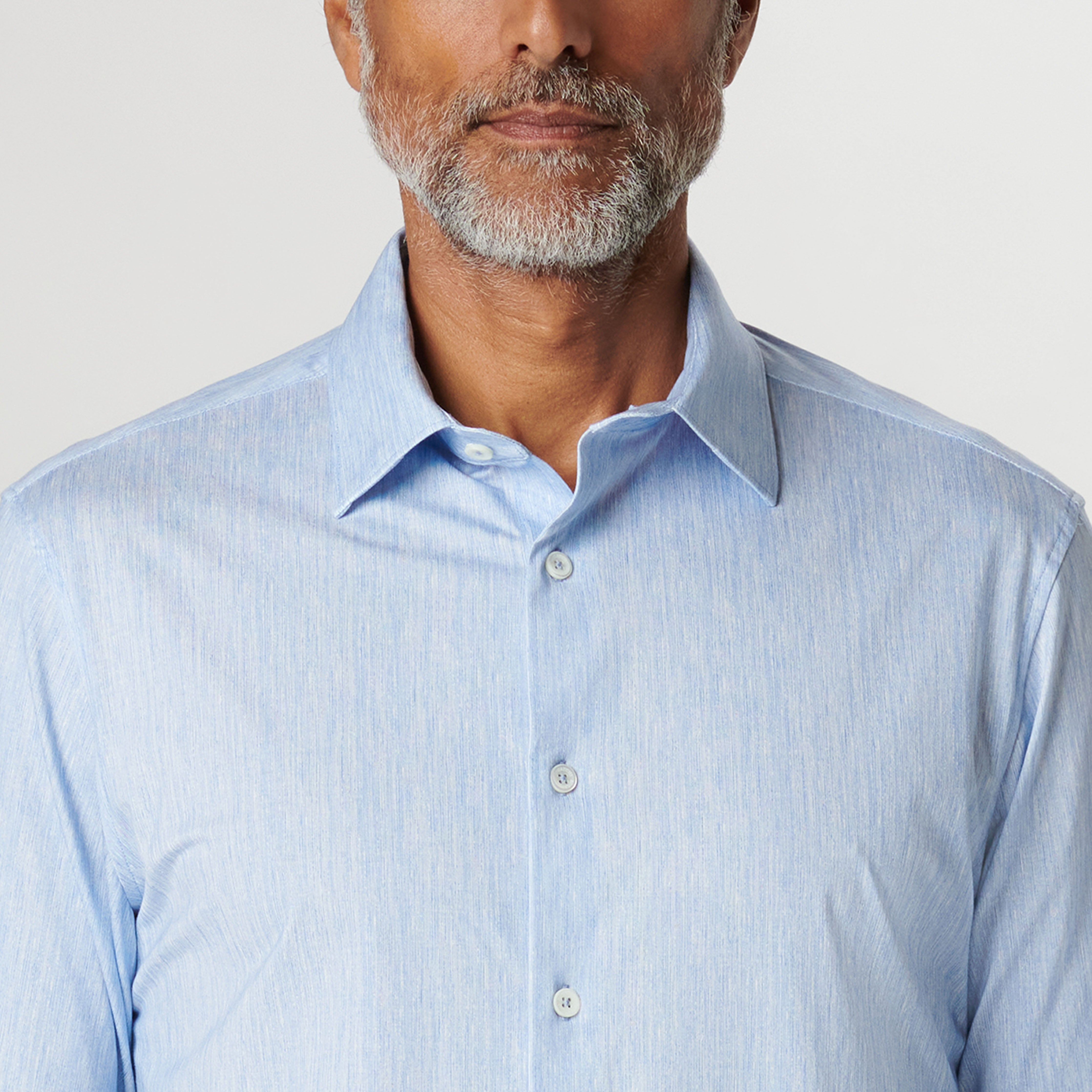 James Chambray Print OoohCotton Shirt for Men - Casual Button Down Shirt with Comfortable Fit - Perfect for Office, Date Night & Weekend Outings