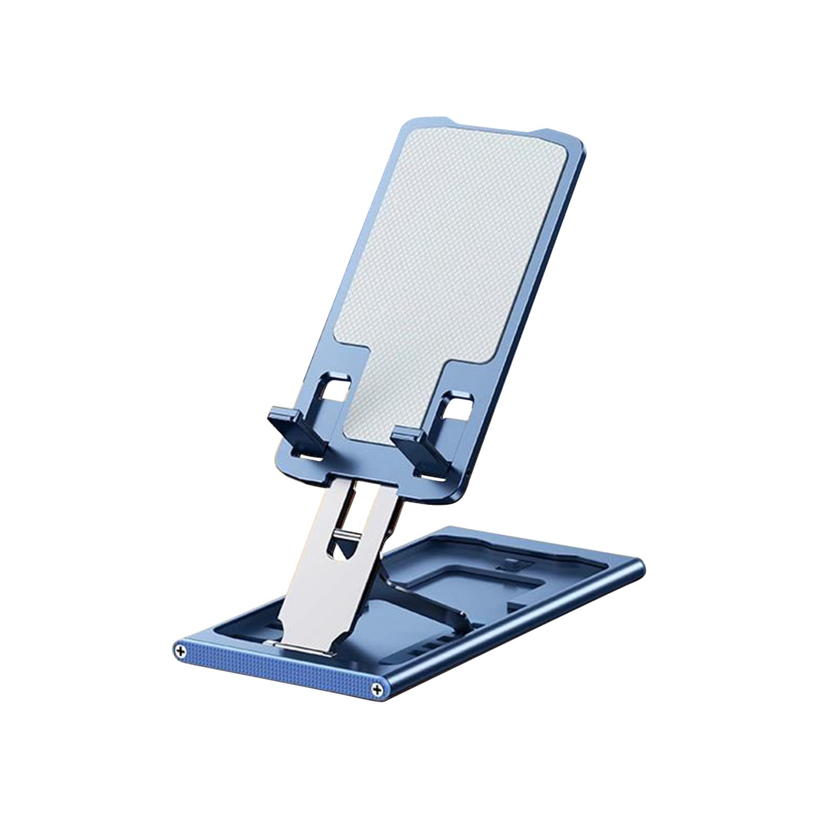 Portable Adjustable Metal Phone & Tablet Holder - Foldable for Home & Office