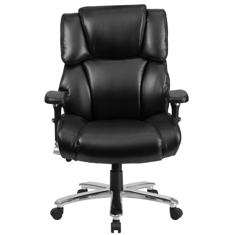 FLASH HERCULES Series 400 lb Capacity Big & Tall Executive Office Chair - Heavy Duty Ergonomic Chair with Adjustable Lumbar Support - Perfect for Long Work Hours, Gaming & Home Office Use